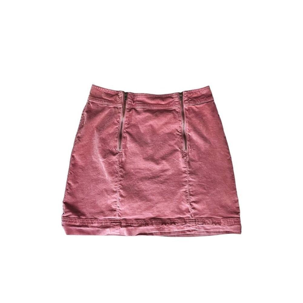madewell double zipper mini skirt
